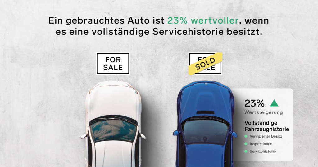 Vollständige Servicehistorie steight den Fahrzeugwert