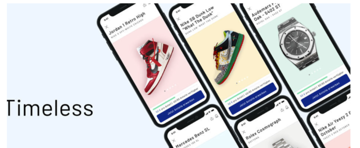 Sneakers123 “Timeless Collectibles App – Mit Anteilen in Sneakers investieren”